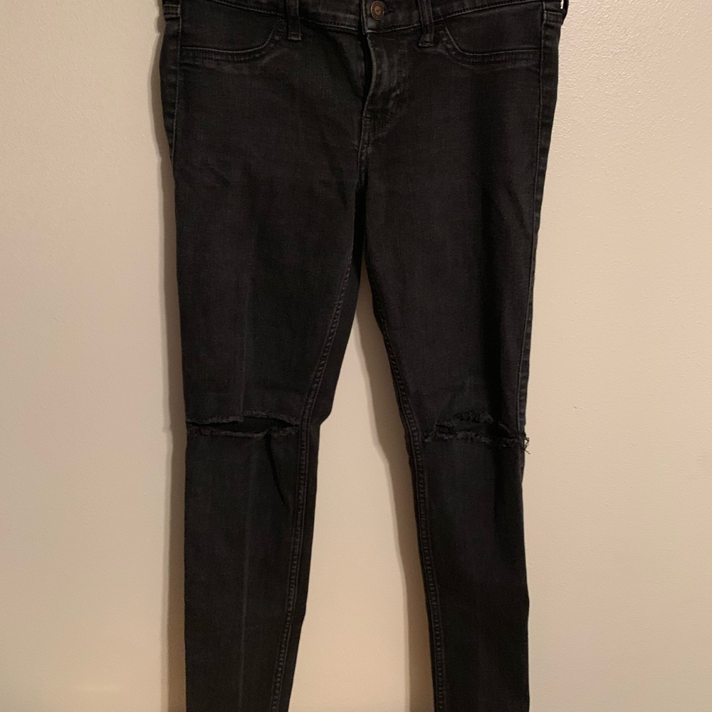 Hollister black skinny jeans